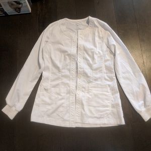 NRG by Barco Scrub Jacket- White- XS
